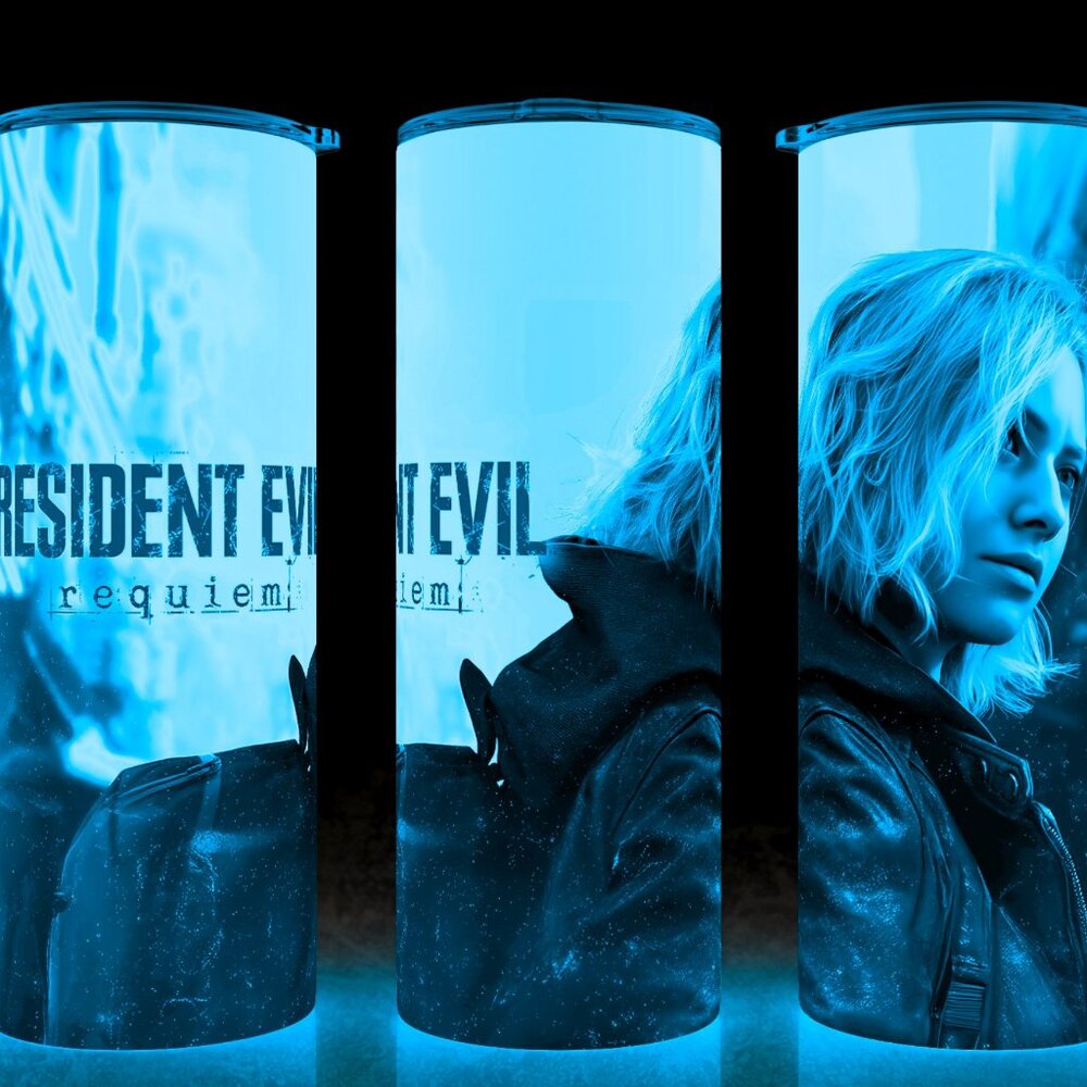 Glow in the Dark Resident Evil 9 - RE9 - Requiem Gamer Cup Mug Tumbler 20oz